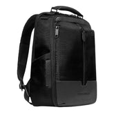 Zaino da viaggio porta pc 14" in tessuto riciclato,, Nero